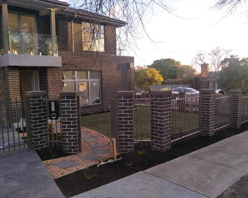 Brick & Steel Fencing